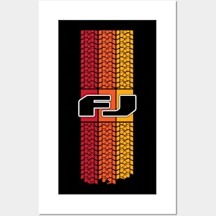 FJ Tri Color Treads Posters and Art